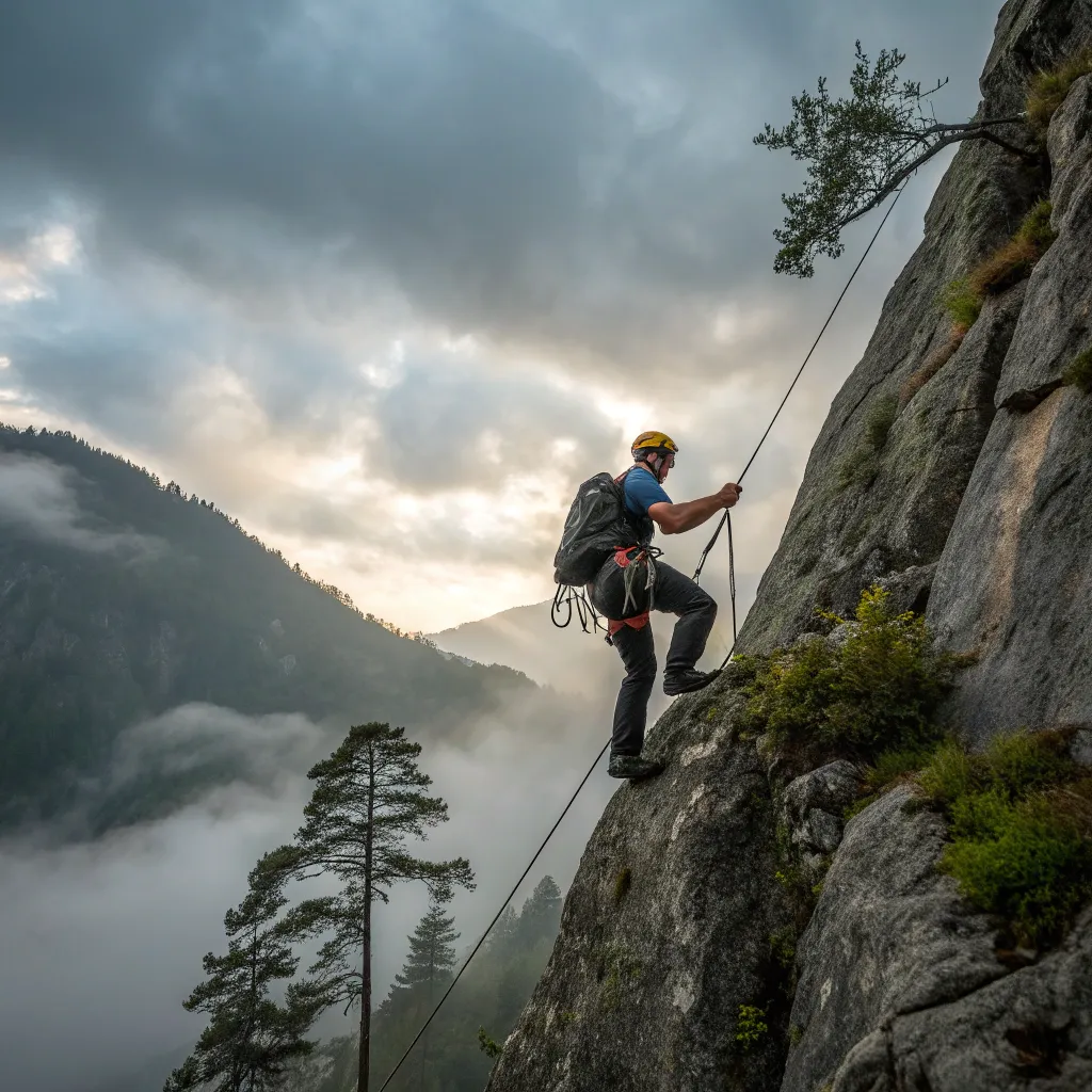 Mountain climbing adventure